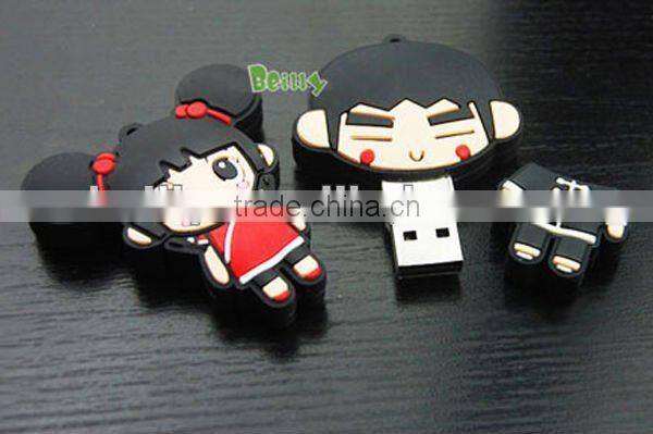 The most famous Chinese Gong fu dolls silicone USB cover
