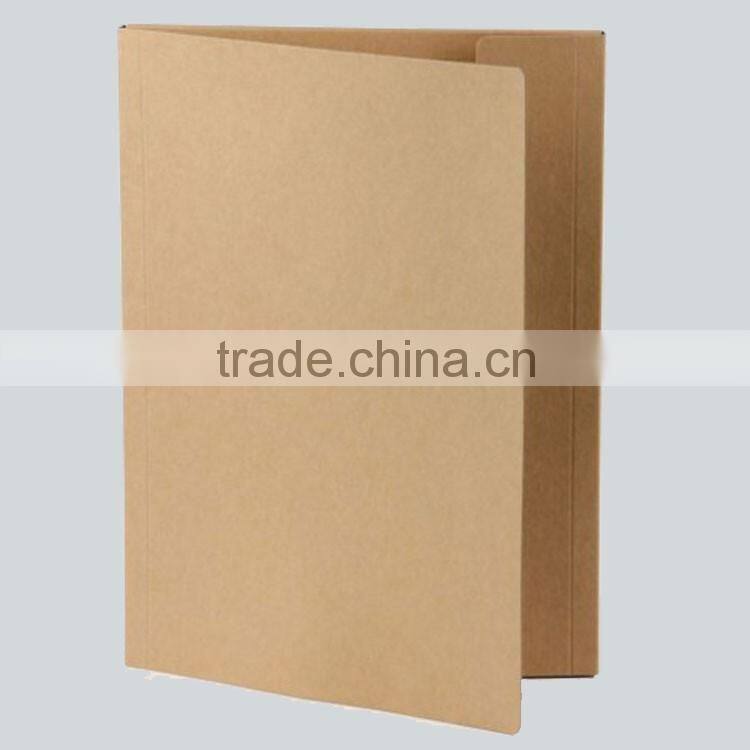 Natural Kraft paper file folder with flap