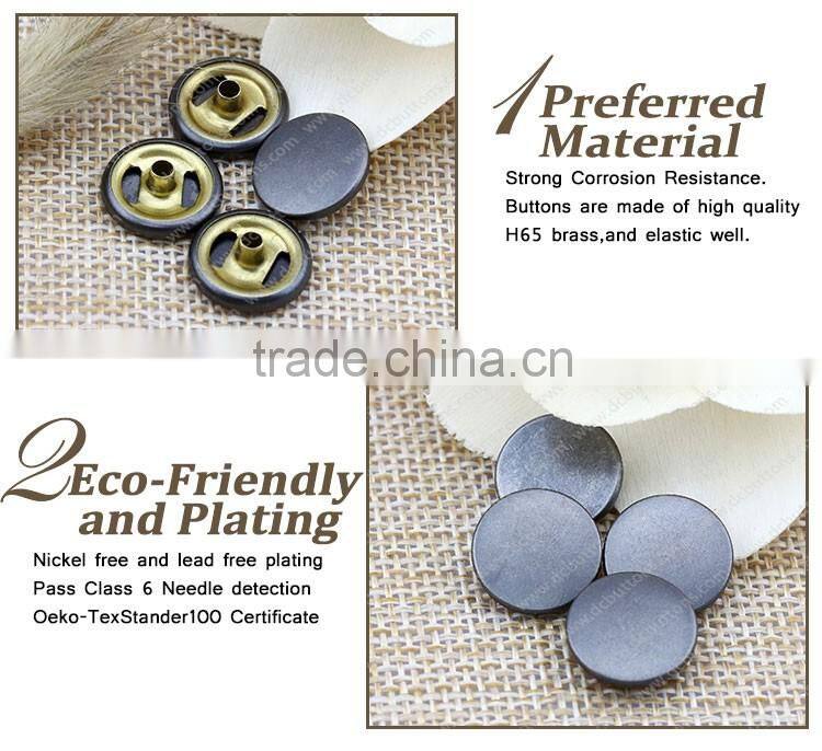 Custom Available Metal Push Button 4 Part Snap Button,Snap Fastener for Clothes