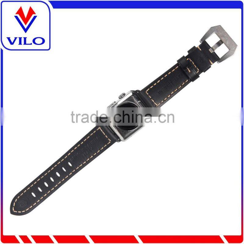 OEM 38mm 42mm Calf Leather Watch Band Pre-v Buckle adapter for Apple Watch Strap