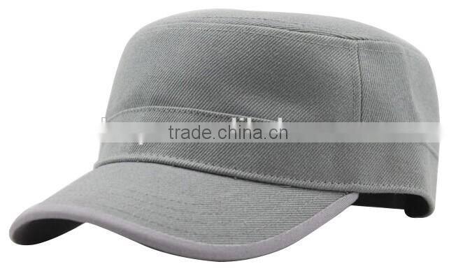 plain flat top military cap