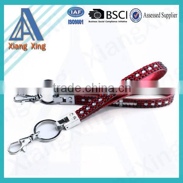 Hot selling crystal yoyo badge reel retractable rhinestone lanyard