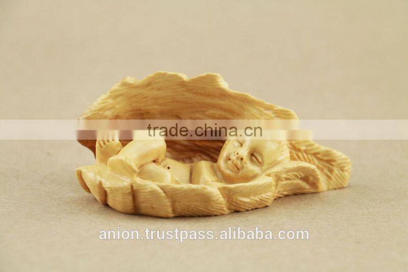 Olive Wood Carved Big Figure of Small Jesus