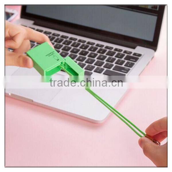 2016 new product colorful portable USB charge retractable hidden design lighter USB cable