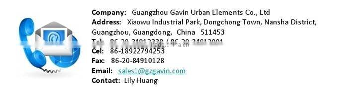 Waterproof wpc composite park benches with steel frame