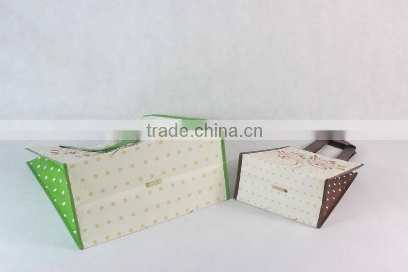 Custom made pp non woven eco handle shopping bag