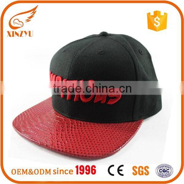 Custom Promotion Cheap snapback caps Wholesale Blank 3D embroidery snapback caps