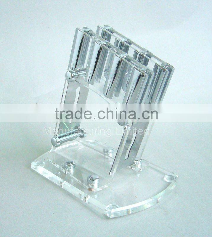 Eco-friendly acrylic ceramic knife block for ceramic knife sets