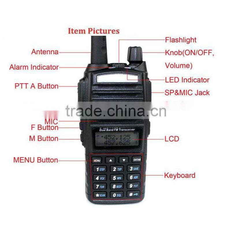 BAOFENG 8 Watt Cheap Vhf Uhf Two Way Radio 2 Way Radio Baofeng UV-82
