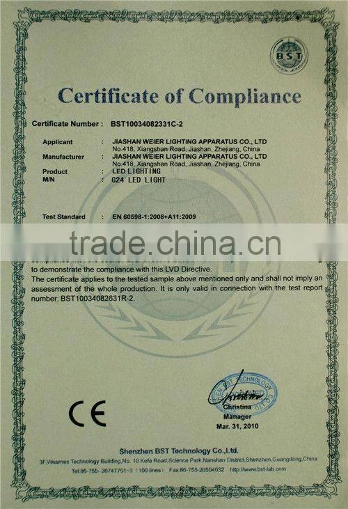 7w LED G24 Q24P 4 pin daylight