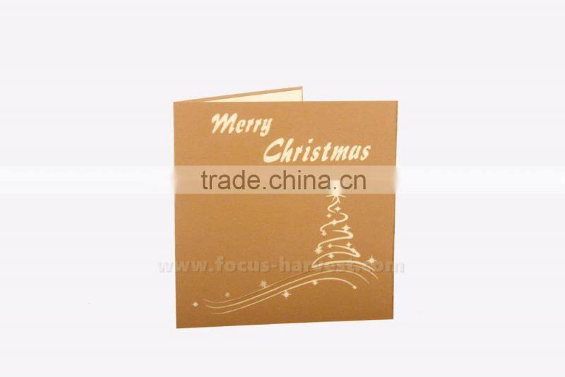 3D Handmade greeting card Christmas castle card Creative hot holiday greeting cards