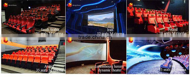 Electric System 60 Seats Motion Theater Seats with special Effects For 5D Cinema entertainment