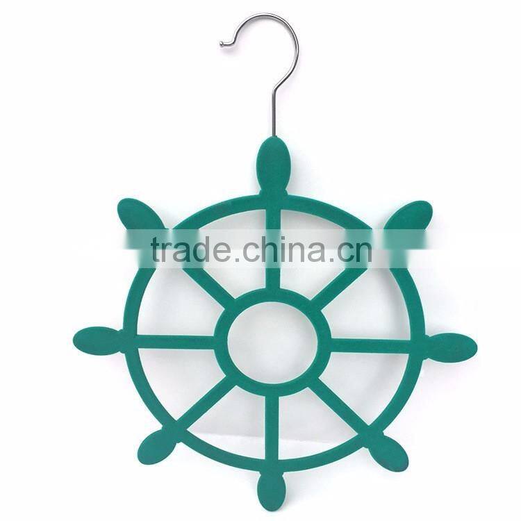 Rose flower shape velvet Flocked scarf cc