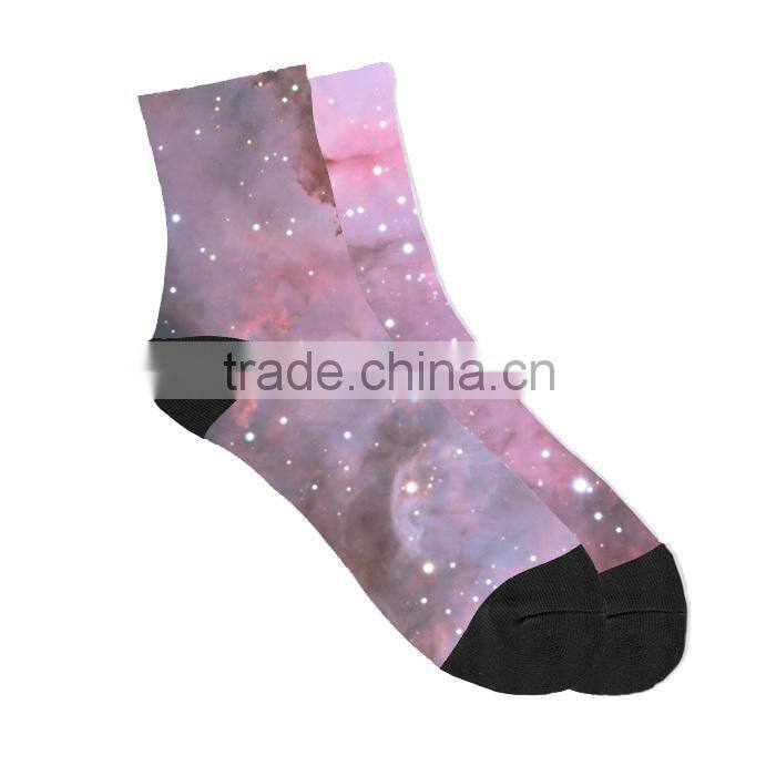 wholesale polyester ankle custom sublimated socks