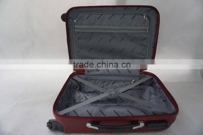 2016 china factory trolley Fashion ABS luggage bag uggage set/travel luggage