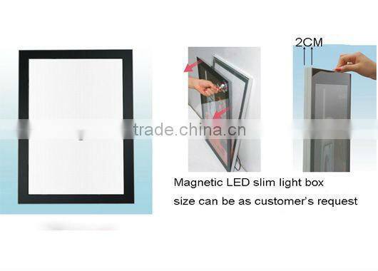 led ultrathin magnetic art display