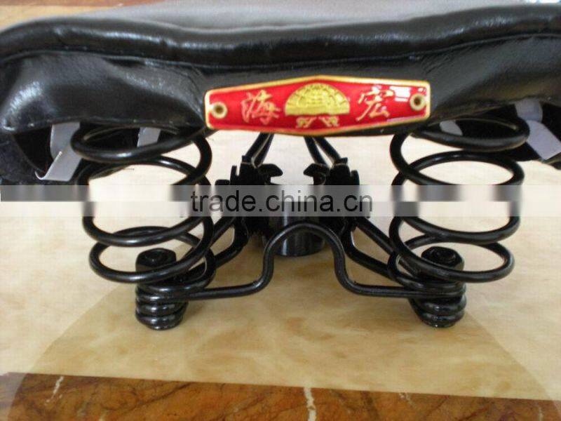 2015 best model best adult bicycle leather cover saddles for men with ISO9001