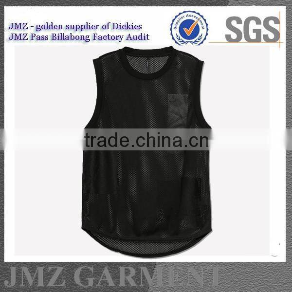100% polyester sports vest for fashion man OEM singlet