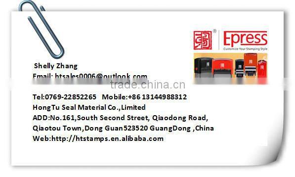 China suppliers custom oval self inking stamp with black ink cartridge
