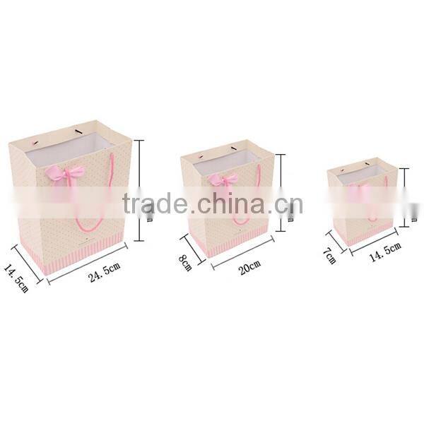 Sweet Light Color Paper Bag With Logo Print