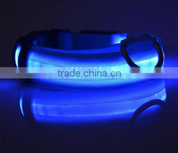 dog products led nylon dog collar, dog collar leather