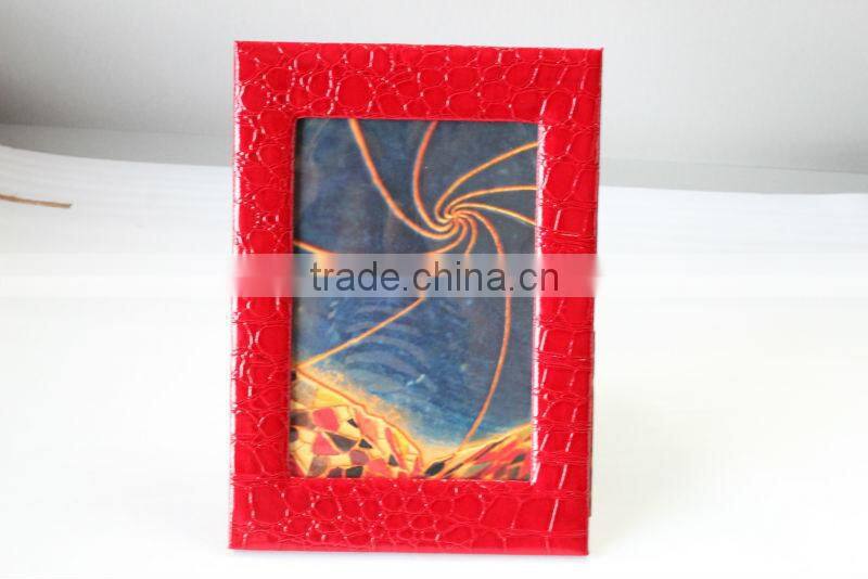 Eco-friendly pu leather photo frame for Decoration, View lovely photo frames