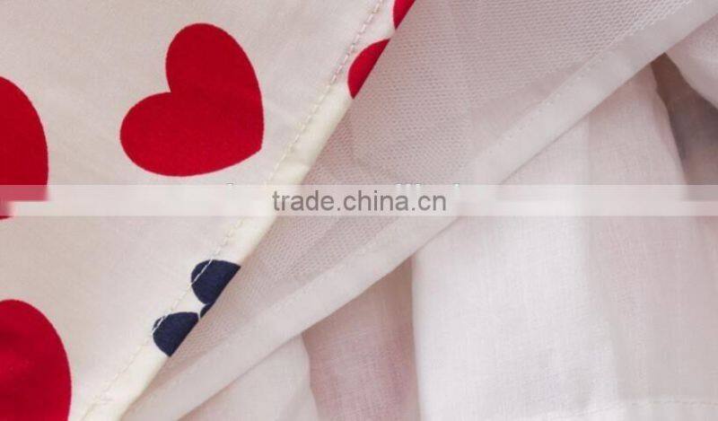 2016 new style children girls dress love heart printed dress wholesale OEM ODM