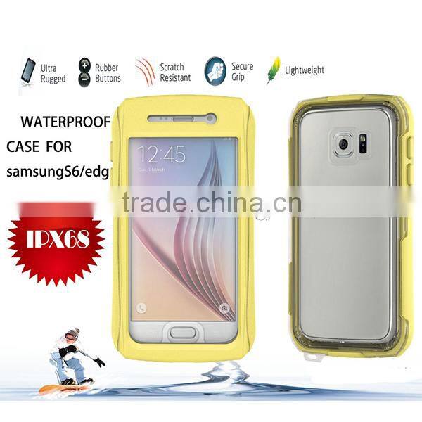 For Samsung Galaxy S6 Edge S6 Case Waterproof Shockproof With Button