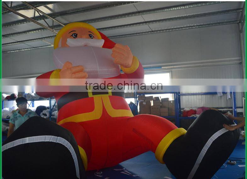 hot sale inflatable christmas santa claus / santa claus inflatable for inflatable santa decoration