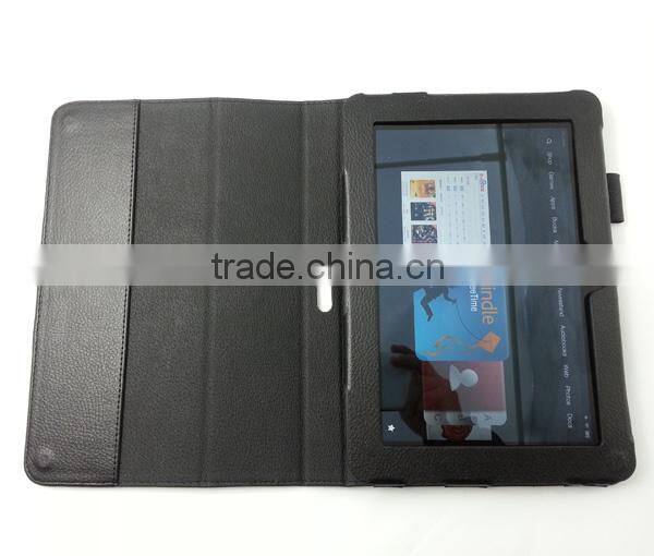 Genuine leather cover for kiddle fire HD8.9