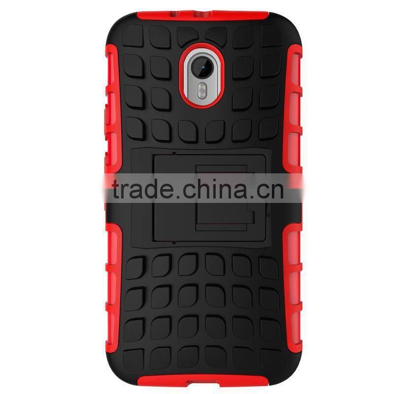 2015 Original 2 In 1 Pattern Silicone and PC Rugged Hybrid heavy duty case for motorola moto g3 made in china