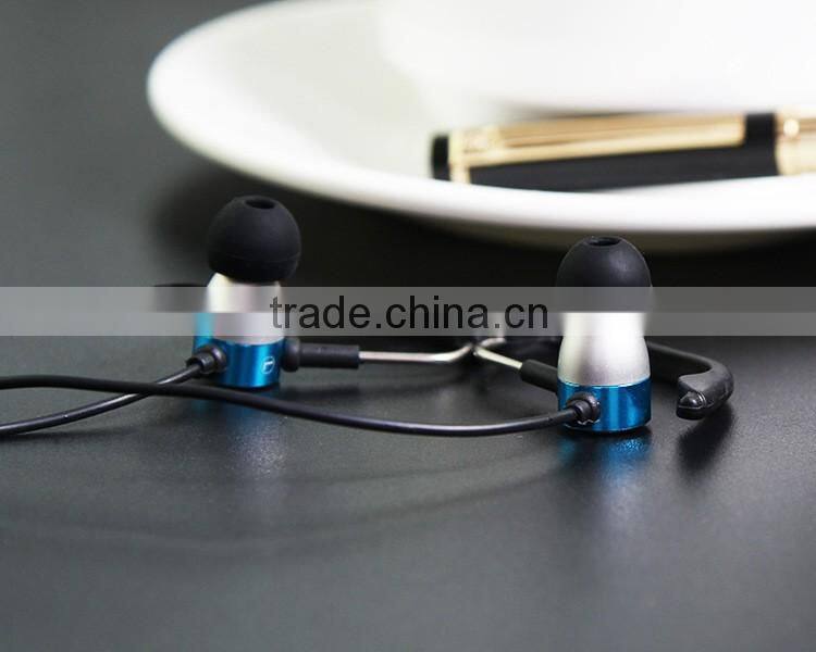 Wired metal Stereo Headset Earhook for Phones