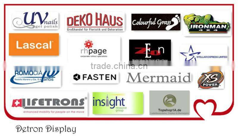 Cosmetic series store design good quality wood display stand