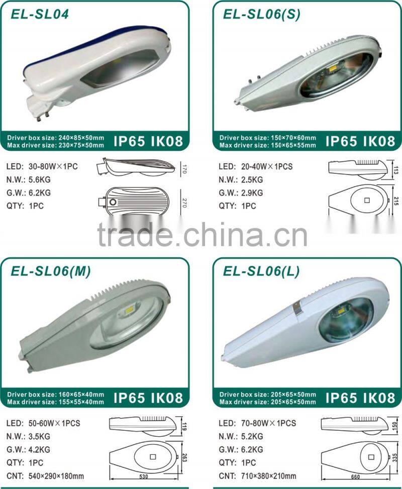 40W Unique Ribbon-free patent design LED Roadway/Street Light 115lm/w