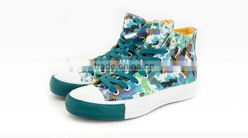 multicolor printed vulcanized trainer high top women sneakers cheap casual canvas shoes women ladies shoes 2016