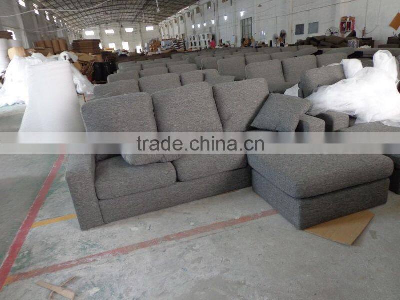 cheap 3+ottoman fabric living room sofa