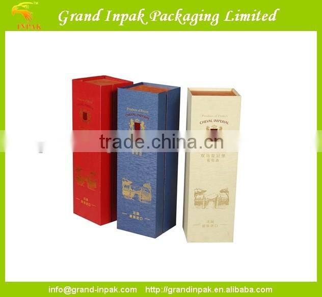 Paper gift packaging boxes for bottles
