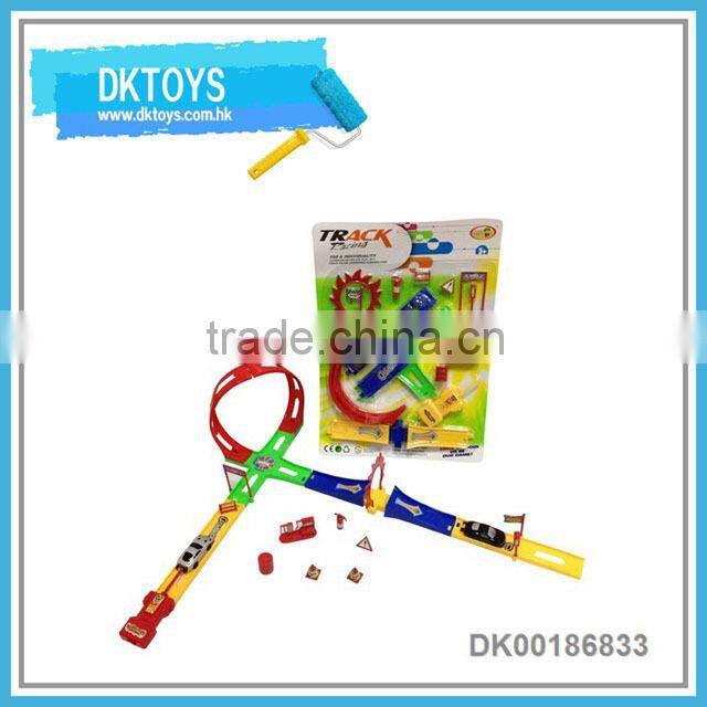 Premium Gift Racing Toy With Track Pop Up Car Launch Car Toy