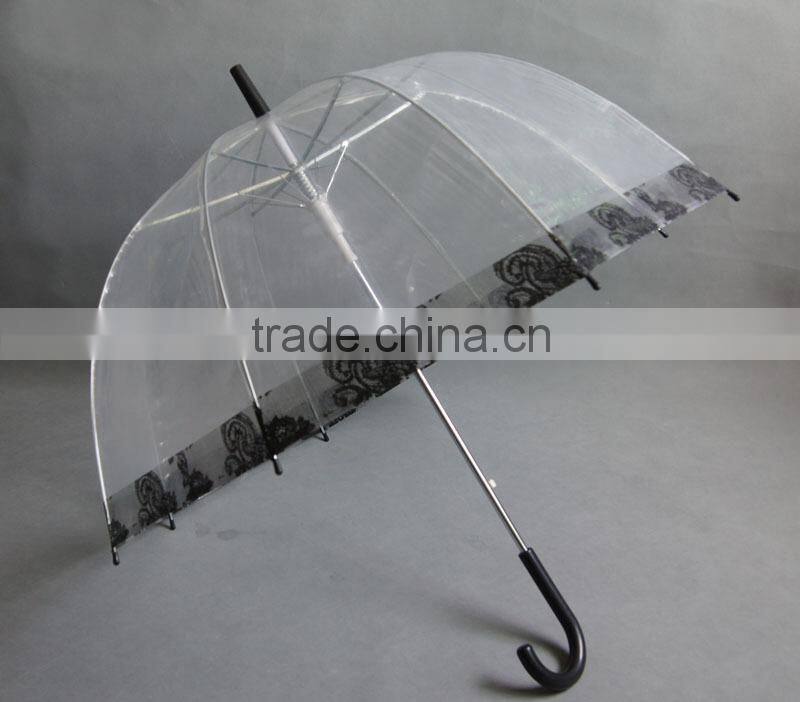 High Quality Printed Dome Clear kids Umbrella