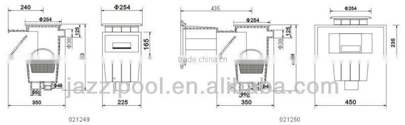 021249 Jazzi Best Value High Quality Swimming Pool Skimmer
