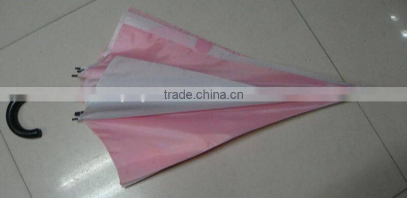 pink combination straight bow print automatic golf umbrella
