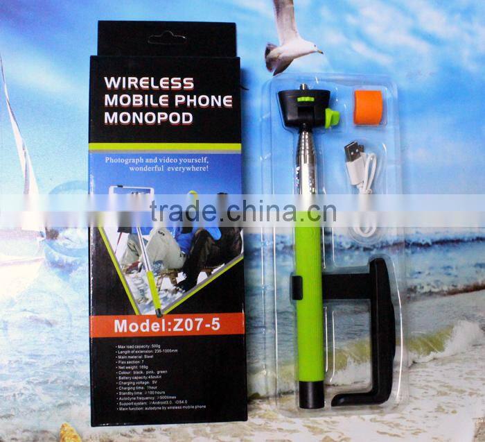 Newest Portable Bluetooth Wireless Monopod for Mobile Phones Cameras
