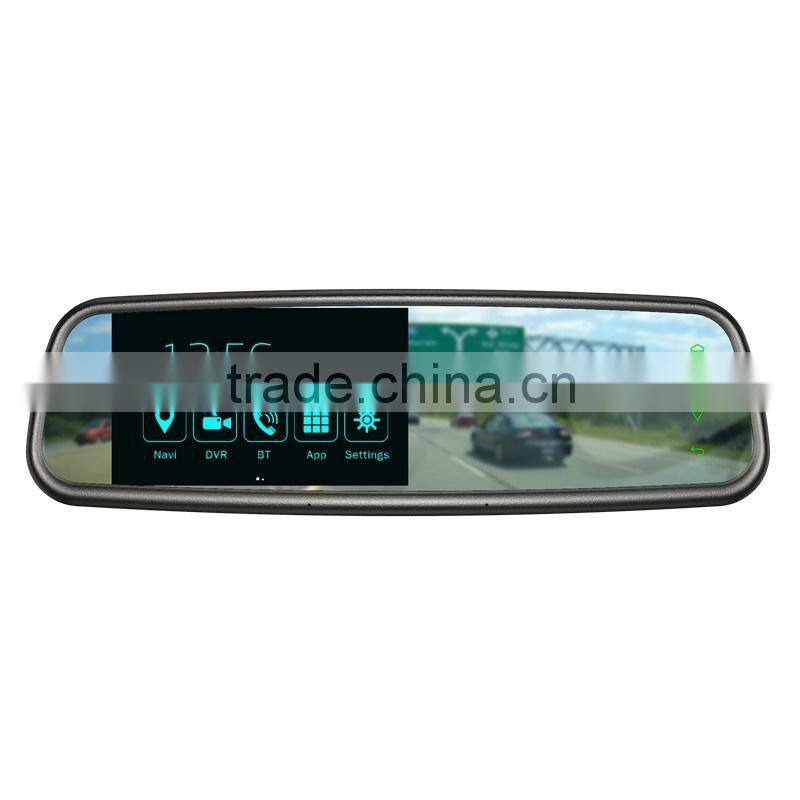 5.0 inch Android Car GPS Navigation Rear View Mirror with DVR