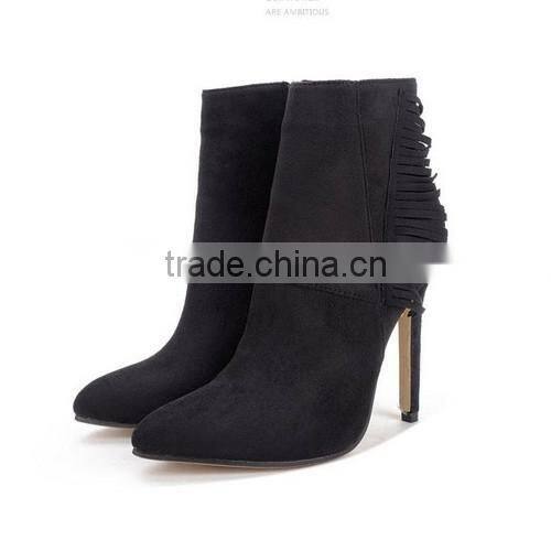 2016 winter high quality women ankle boots lace up high heel ankle boots PF4418