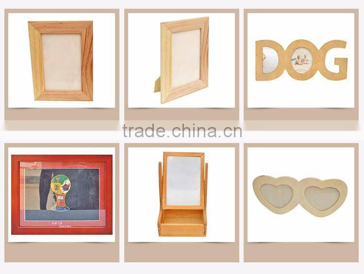 Simple Cheap Hanging Natural china factory desk guitar shaped wooden photo frame