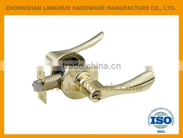 Safety handle tubular lever door lockset