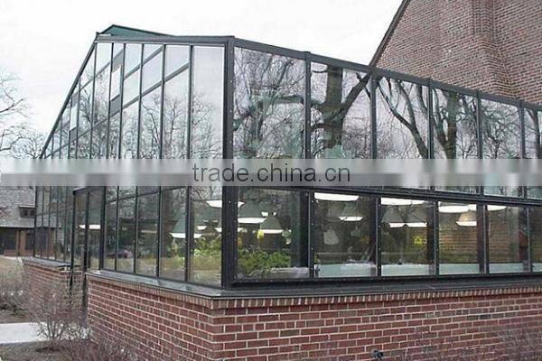 aluminium glass sunshine hut bulit in garden house