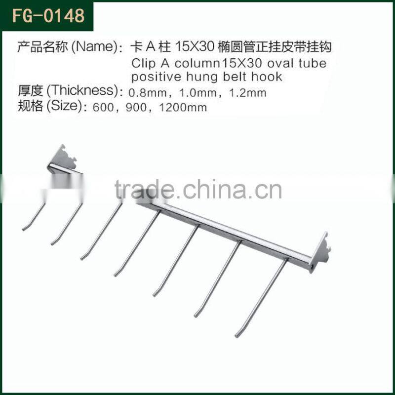 Combination Rail For Twin Slot Fashion Cloth Display
