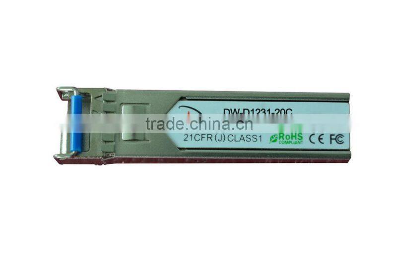 GLC-FE-100BX-D 100Base-BX10-D BIDI SFP 1490TX/1310RX--20km Fiber Optic Transceiver