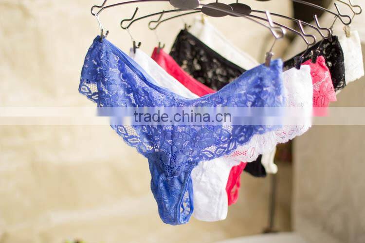 Full lace erotic sexy wet thongs girls see through G-string